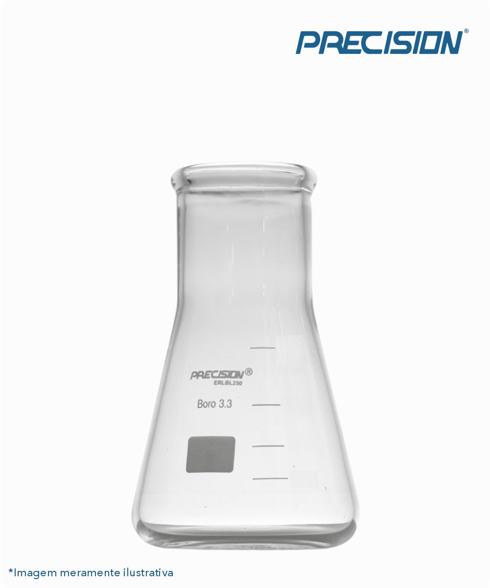 Frasco Erlenmeyer boca larga  125mL